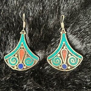 Sterling and turquoise earrings